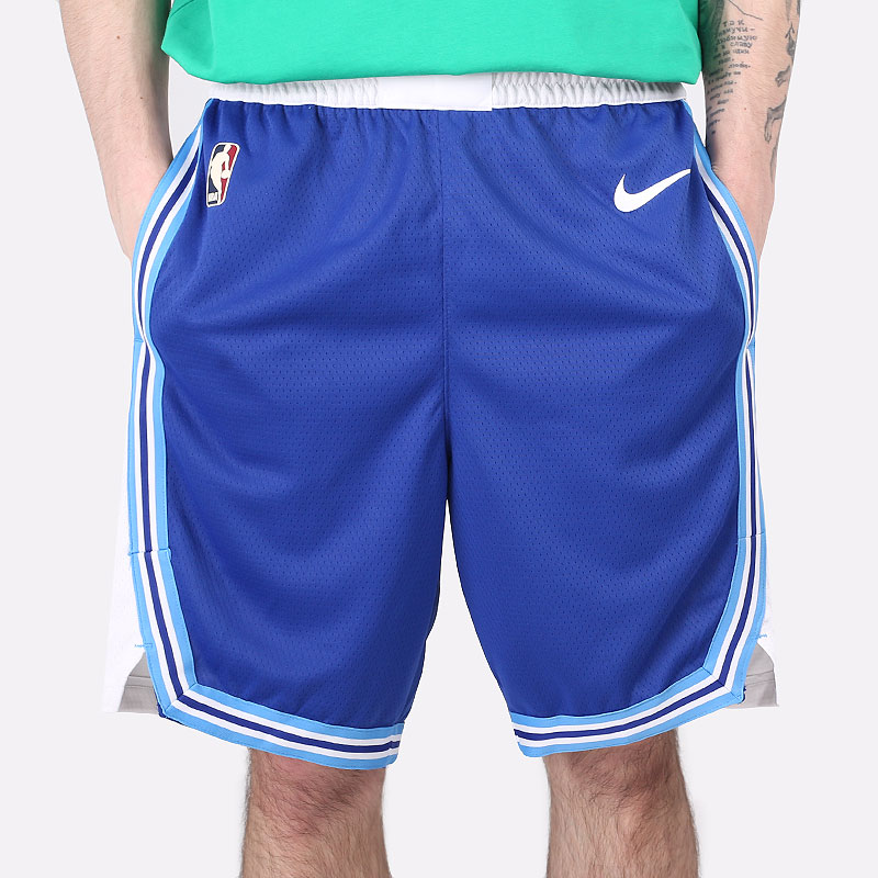 мужские синие шорты  Nike NBA Swingman Shorts Los Angeles Lakers Classic Edition 2020 CN1029-495 - цена, описание, фото 3